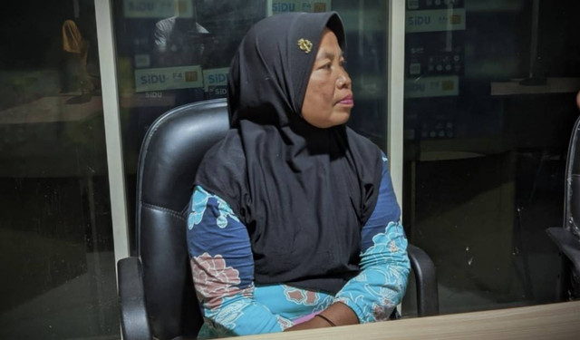 Asni U. Abas Warga Tolangohula, Kabupaten Gorontalo diduga jadi korban pemerasan polisi. Kamis (5/10). Foto: Dok banthayo