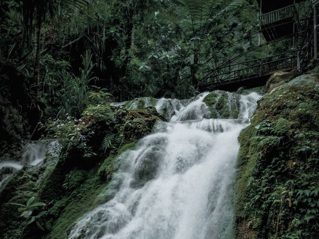 Curug Cikaracak. Foto hanya ilustrasi. Sumber: Unsplash.com/bandhaso_cp