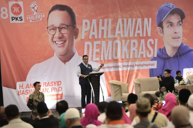 Anies $ Baswedan menghadiri peluncuran platform Pahlawan Demokrasi.  Foto: Dok. Istimewa