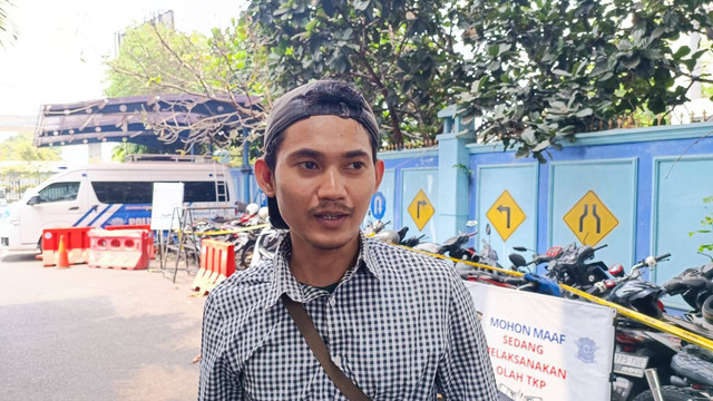 Danang, salah satu korban yang ditabrak Ferrari merah di kawasan Bundaran Senayan.  Foto: Thomas Bosco/kumparan