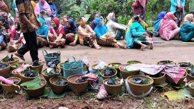 Ilustrasi tradisi Nyadran Gunung Silurah. Foto: Direktorat Jenderal Kekayaan Intelektual Kementerian Hukum dan HAM RI