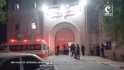 Suasana di Rumah Sakit Indonesia di Jalur Gaza, Palestina, Senin (9/10/2023). Foto: Instagram/@mercindonesia