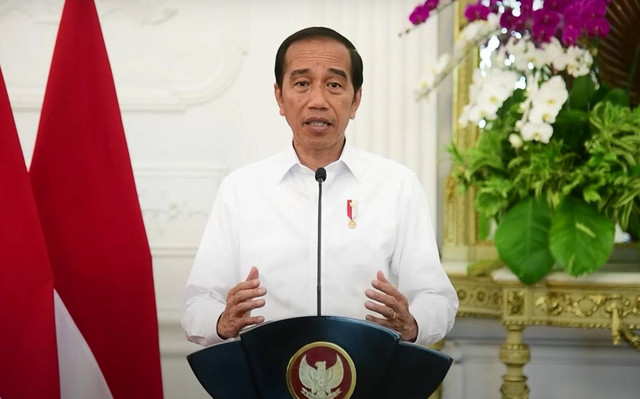 Presiden Jokowi memberikan pernyataan terkait situasi terkini Konflik Palestina-Israel, Selasa (10/10/2023). Foto: Biro Setpres
