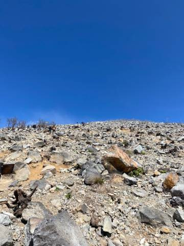 Jalur puncak gunung Sindoro. Foto: Muhammad Iqbal