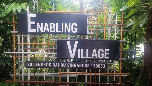 Tempat komunitas inklusif untuk integrasi penyandang disabilitas bernama Enabling Village di Lengkok Bahru, Singapura. Foto: Ghinaa Rahmatika/kumparan