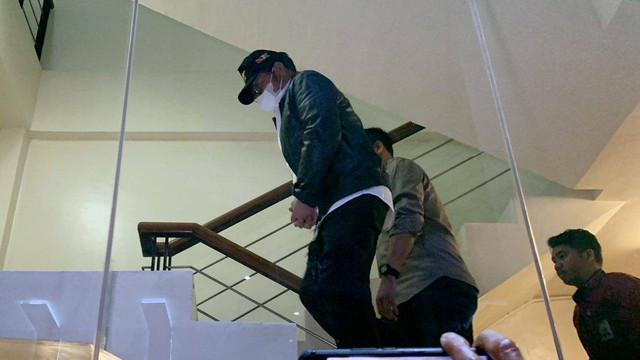 Syahrul Yasin Limpo tiba di Gedung KPK, Jakarta, Kamis (12/10/2023). Foto: Luthfi Humam/kumparan
