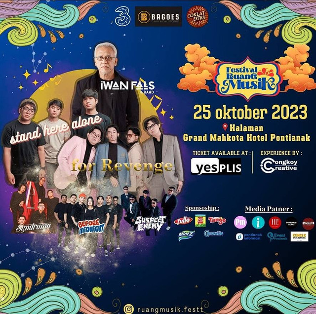 Gelaran Festival Ruang Musik pindah lokasi ke Halaman Hotel Mahkota Pontianak. Foto: Dok. Istimewa
