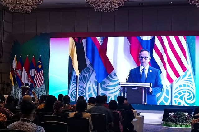 Otoritas Jasa Keuangan (OJK) menggelar 39th ASEAN Capital Market Forum (ACMF) 2023 di Bali, Selasa (17/10/2023). Foto: Akbar Maulana/kumparan