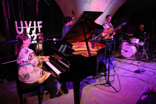 Penampilan Straight and Stretch Quartet di Ubud Village Jazz Festival (UVJF), Bali - foto: Freandy David: