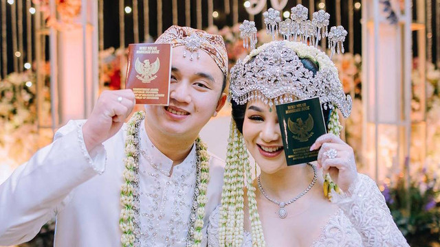 Pernikahan Hana Hanifah dan Randy. Foto: IG/@egha.makeup