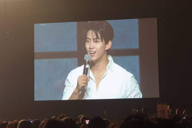 Fan meeting Ok Taecyeon 2PM di Kasablanka Hall, Jakarta Selatan, Sabtu (21/10/2023). Foto: DN. Mustika Sari/kumparan