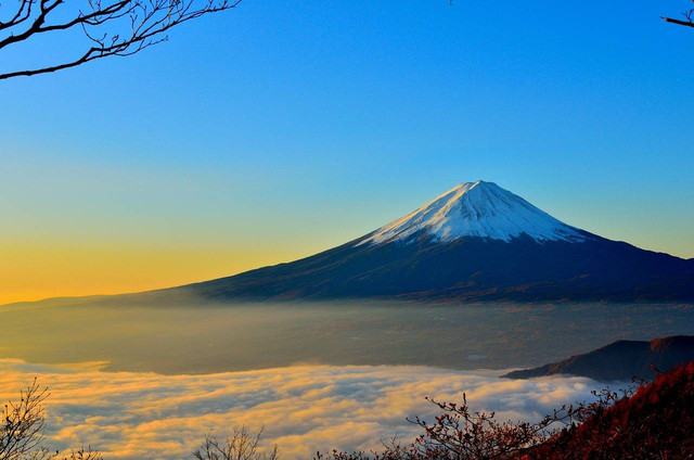 Ilustrasi Gunung Fuji yang ada di Jepang. Foto : Pixabay