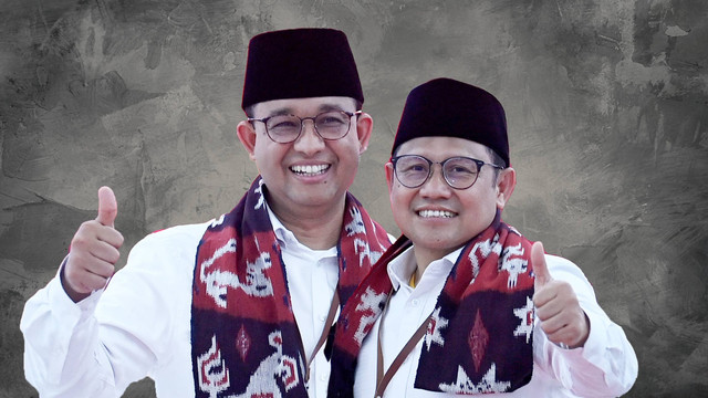 Anies Baswedan dan Muhaimin Iskandar. Foto: Antara dan kumparan