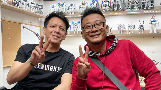 Andika eks Peterpan bertemu Ariel NOAH. Foto: Instagram/@andika.naliputra