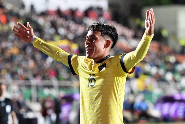 Pemain Ekuador, Kendry Paez. Foto: Aizar Raldes/AFP