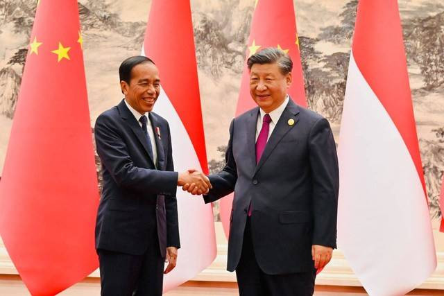 Pertemuan bilateral Presiden Joko Widodo dengan Presiden China Xi Jinping di Great Hall of the People, Beijing, China. Foto: Laily Rachev/Biro Pers Sekretariat Presiden