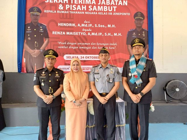 Kalapas Takalar Hadiri Sertijab dan Pisah Sambut Karutan Jeneponto