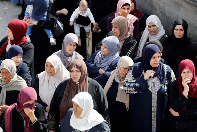 Kondisi perempuan di Jalur Gaza di tengah konflik Israel-Hamas. Foto: Raneen Sawafta/ REUTERS