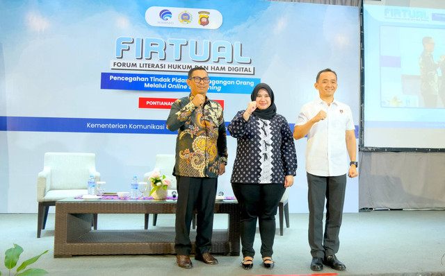 Forum Literasi Hukum dan HAM Digital (FIRTUAL) di Pontianak Selasa (24/10/2023). Foto: Kominfo