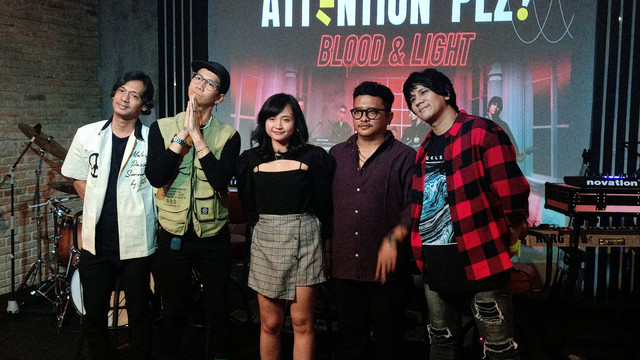 Konferensi pers peluncuran Music Video Band Stereowall di Kawasan Kuningan, Jakarta Selatan.
 Foto: Aprilandika Pratama/kumparan