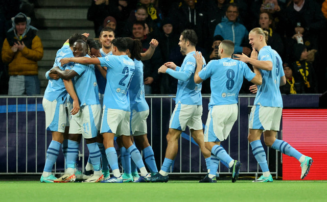 Young Boys vs Man City di Liga Champions. Foto: Denis Balibouse/REUTERS