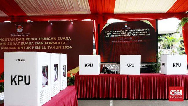 Simulasi pemungutan dan penghitungan suara untuk Pemilu 2024