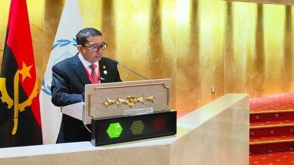 Ketua BKSAP DPR RI Fadli Zon memimpin delegasi Indonesia mengajukan resolusi untuk menghentikan serangan dan blokade Gaza pada lanjutan Sidang Umum IPU ke-147 di Luanda, Angola, 24 Oktober 2023. Foto: Dok. Istimewa