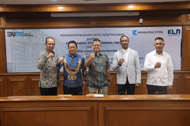 Krakatau Steel kerja sama dengan PT KLN untuk pembangunan di IKN. Dok Krakatau Steel