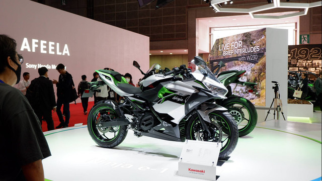 Motor listrik Kawasaki Ninja e-1. Foto: Aditya Pratama Niagara/kumparan