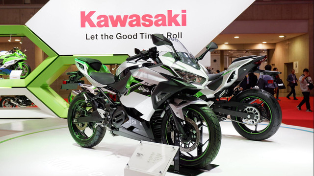 Motor listrik Kawasaki e-1. Foto: Aditya Pratama Niagara/kumparan