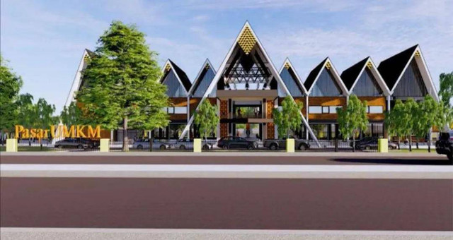 Masterplan Pasar UMKM di PKOR Way Halim, Bandar Lampung. | Foto : Dok. Pemprov Lampung