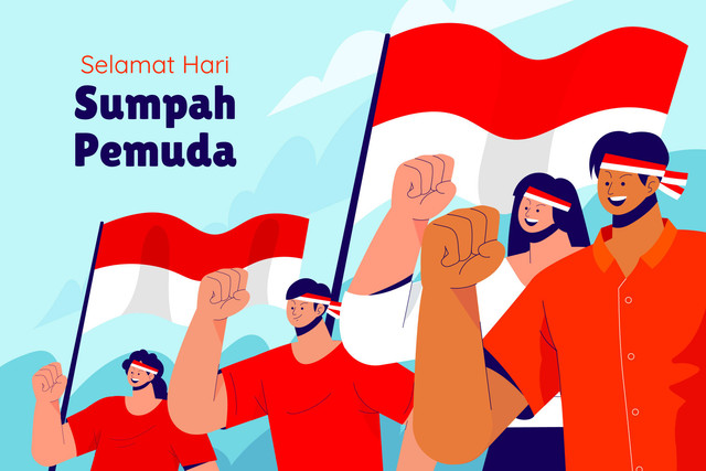 Sumpah pemuda by : freepik