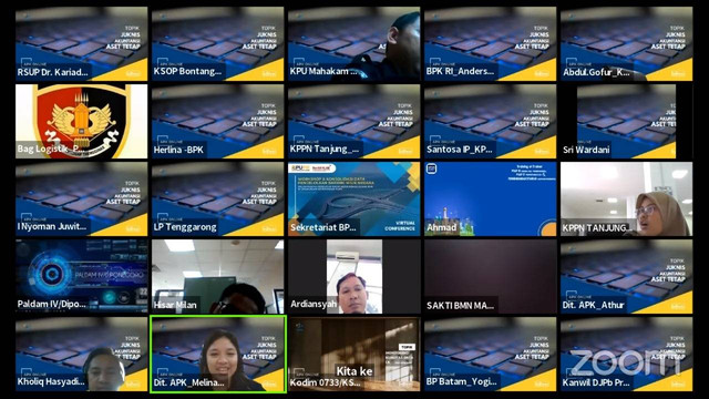 Rupbasan Mojokerto Ikuti Pelatihan Online "Petunjuk Teknis Akuntansi Aset Tetap" (Foto:HumasRupMoker)