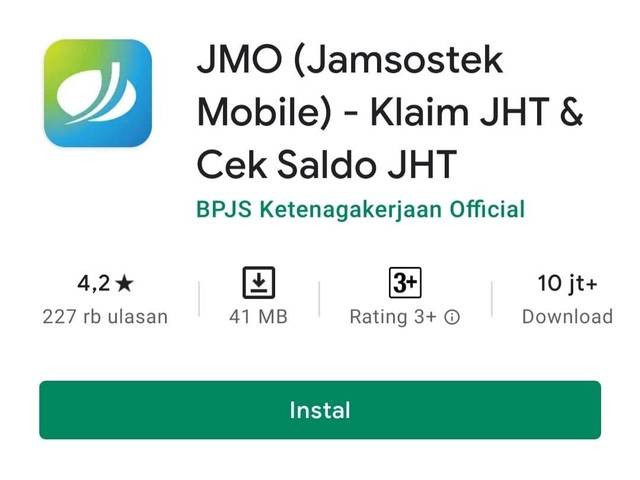 Ilustrasi aplikasi JMO. Foto: Google Play Store