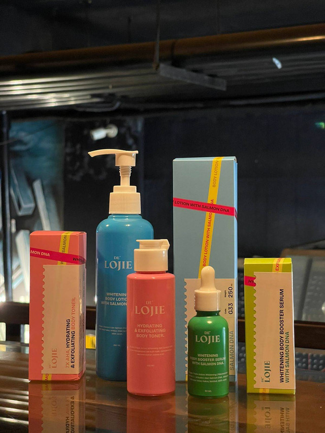 Varian produk perawatan wajah/kosmetik De'Lojie. Foto: Istimewa