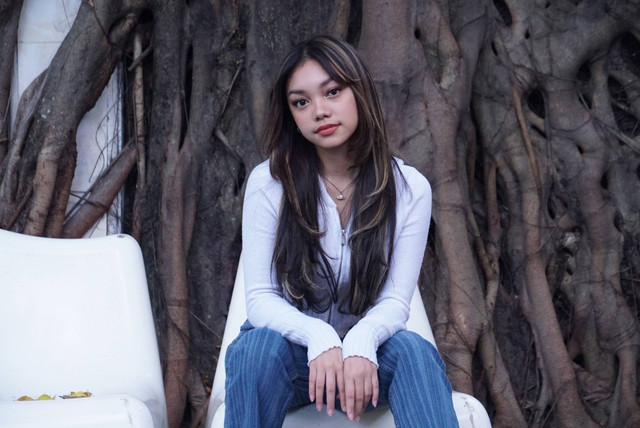 Penyanyi Naura Ayu saat berkunjung ke kantor kumparan, Jakarta, Rabu (1/11/2023). Foto: Dicky Adam Sidiq/kumparan 