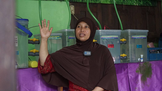 Pendiri Komunitas Banyu Bening di Sleman, Sri Wahyuningsih. Foto: Arif UT/Pandangan Jogja