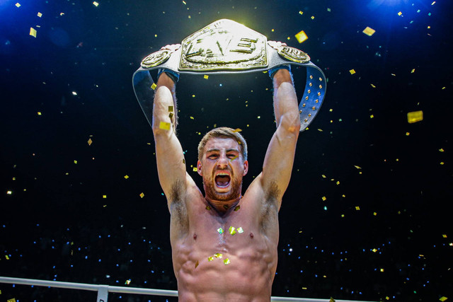 Juara Dunia ONE Bantamweight Muay Thai, Jonathan Haggerty. Foto: ONE Championship