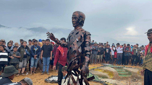 Patung Jokowi di Karo. Dok: Vosa/kumparan