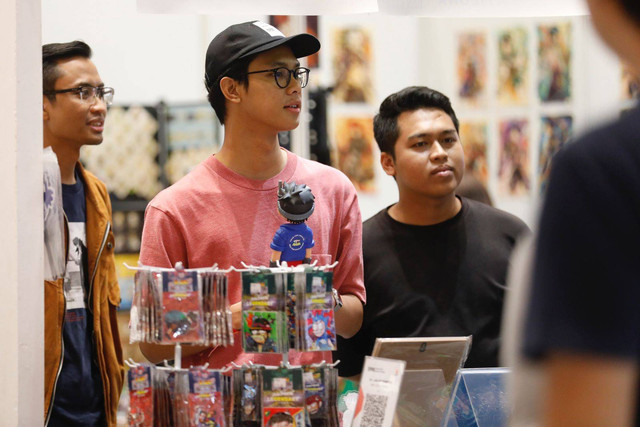 Muhammad Zinedine Alam Ganjar, putra sulung  Ganjar Pranowo dan Siti Atikoh usai mengunjungi Comic Con X DG Con 2023 di Jakarta Convention Center (JCC),  Sabtu (4/11/2023) malam. Foto: Dok. Istimewa