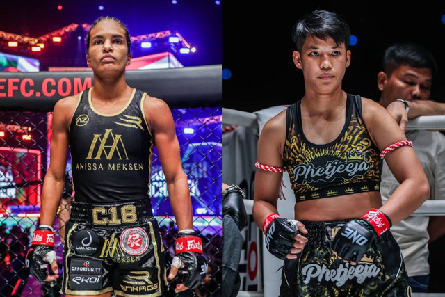 Anissa Meksen (kiri) akan menghadapi Phetheeja di ONE Friday Fights 46. Foto: ONE Championship