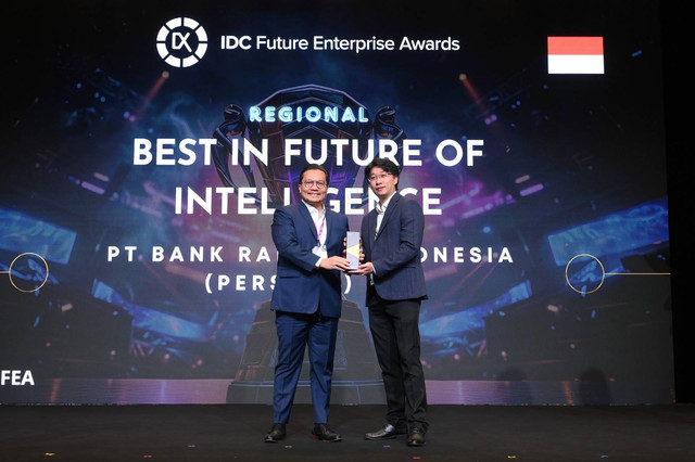 BRIBRAIN raih prediket future of intelligence se Asia Pasifik. Foto: BRI