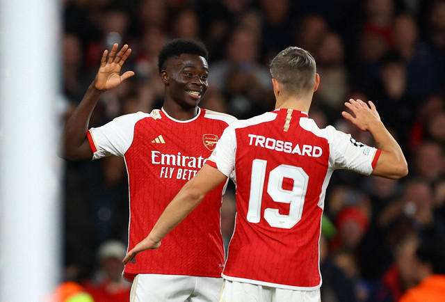 Arsenal vs Sevilla di Liga Champions. Foto: Hannah McKay/REUTERS