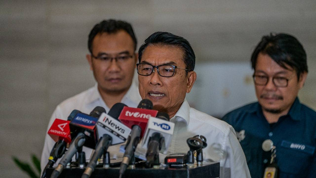 Kepala Staf Presiden Moeldoko saat memberikan keterangan pers di Gedung Bina Graha. Foto: Kantor Staf Presiden