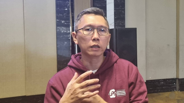 Sekretaris LPS Dimas Yuliharto di Bandung, Kamis (9/11/2023). Foto: Ave Airiza Gunanto/kumparan