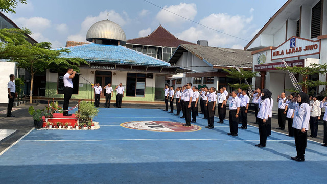 Upacara peringatan hari pahlawan di Rutan Surakarta