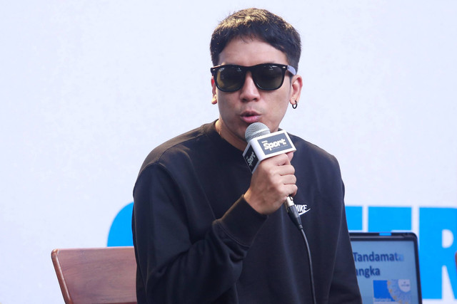 Desta Mahendra saat konferensi pers jelang Tepok Bulu 2023, di kawasan Kemang, Jakarta, Jumat (10/11/2023). Foto: Dok. Agus Apriyanto