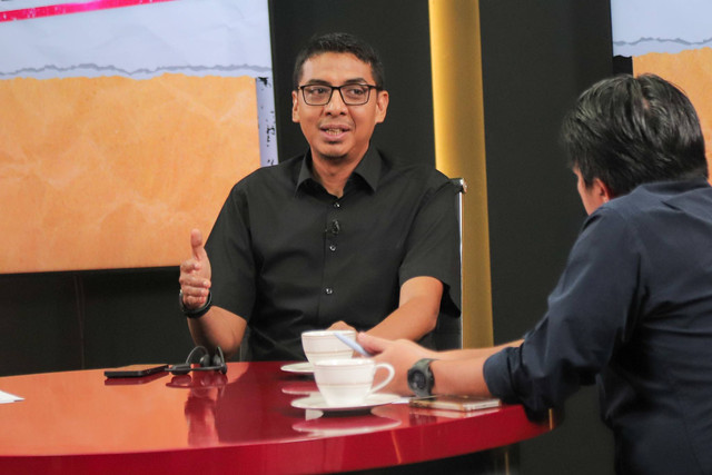 Pakar Hukum UGM, Zainal Arifin Mochtar, di Info A1 kumparan. Foto: Iqbal Firdaus/kumparan