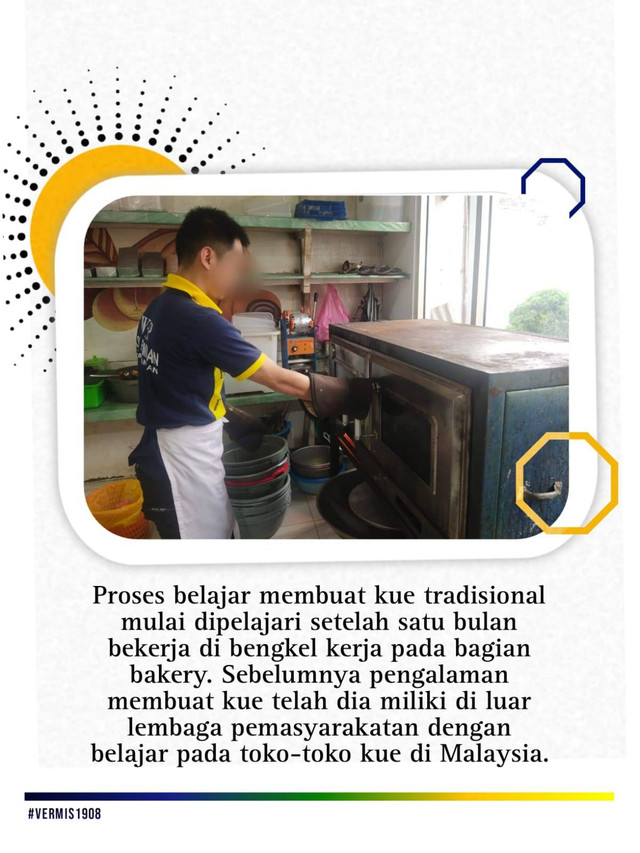 Narapidana Lapas Permisan WN Malaysia Belajar Membuat Pastel