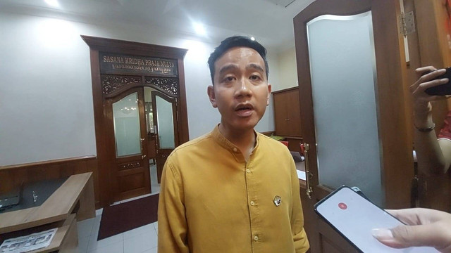 Wali Kota Solo, Gibran Rakabuming Raka, di Balai Kota Solo, Rabu (15/11/2023). Foto: kumparan